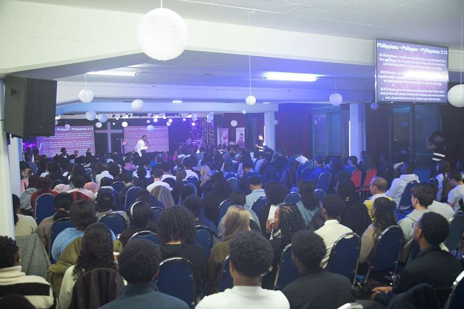 A full house during an evening service